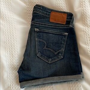 Big Star Blue Ankle Cropped Shorts